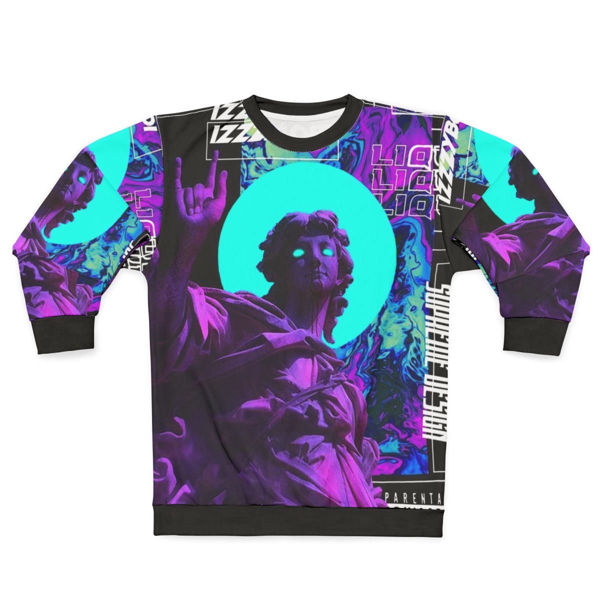 Vaporwave aesthetic cyberpunk futuristic sweatshirt