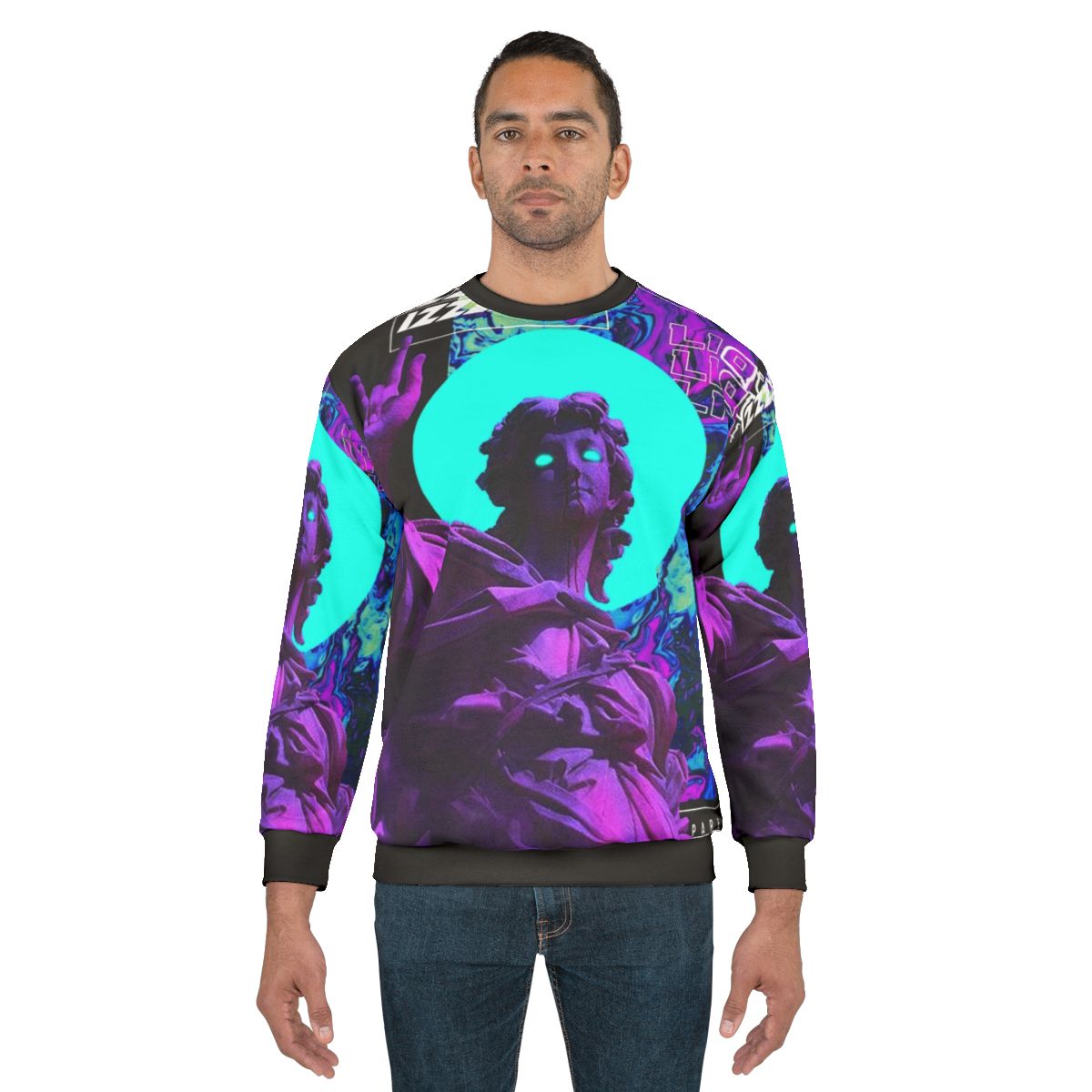 Vaporwave aesthetic cyberpunk futuristic sweatshirt