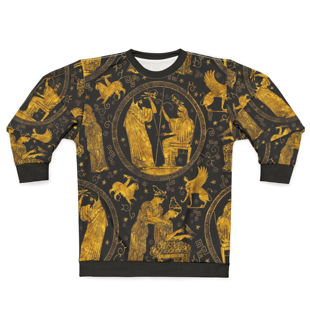 Greek art sweatshirt featuring ancient Greece inspired design