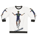 Green cycling sweatshirt for athletes