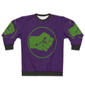 Green Sweatshirt with Smash Fist Hulk Logo