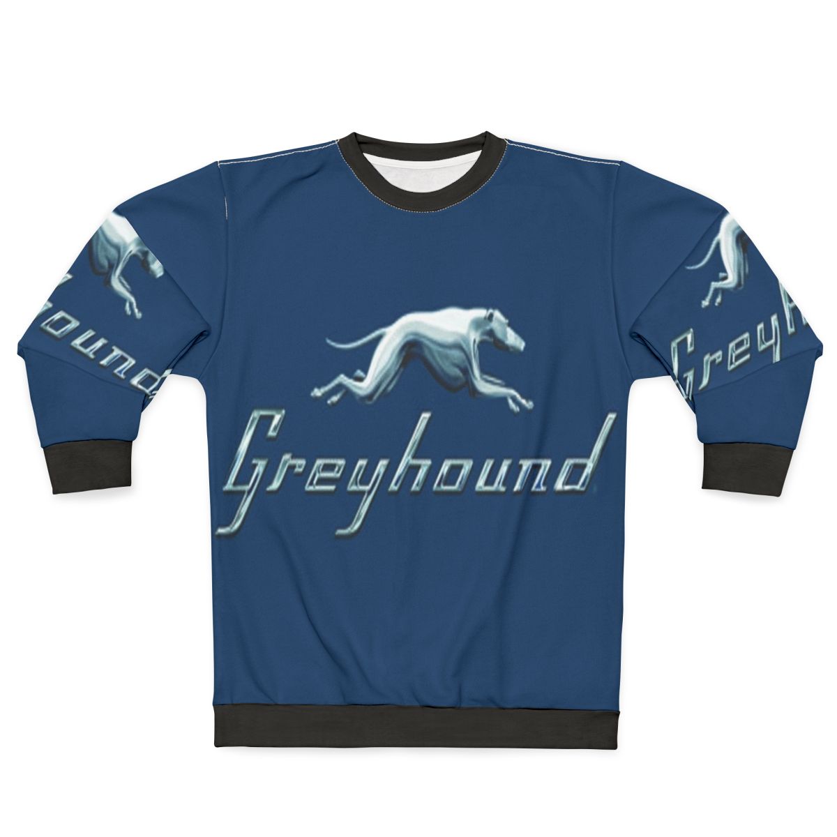 Greyhound blue bus logo sweatshirt