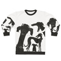 Greyhound pixel dog sweatshirt