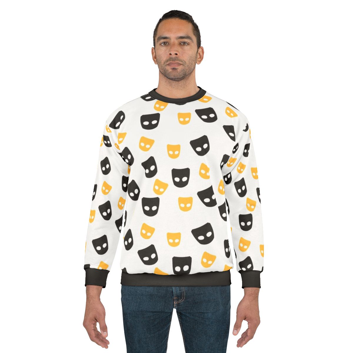 Grindr Pride Sweatshirt with Colorful Rainbow Design