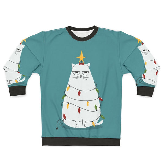 Grumpy Christmas Cat Sweatshirt