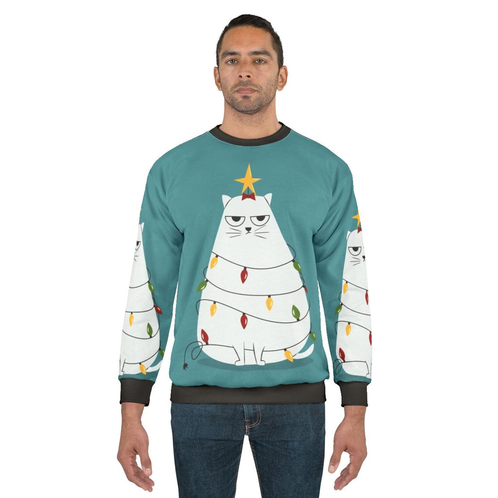 Grumpy Christmas Cat Sweatshirt