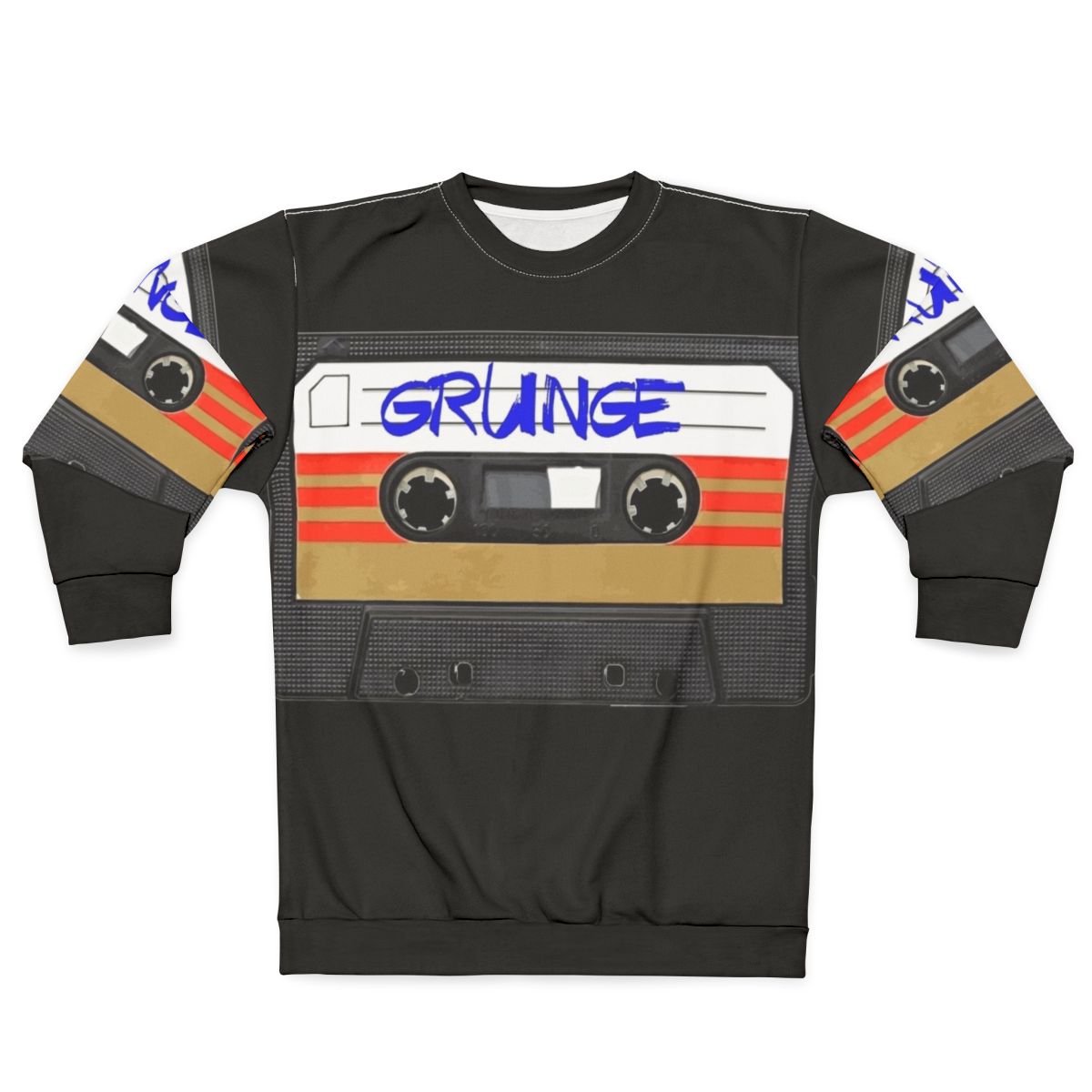 Vintage grunge music sweatshirt featuring retro alternative band graphics