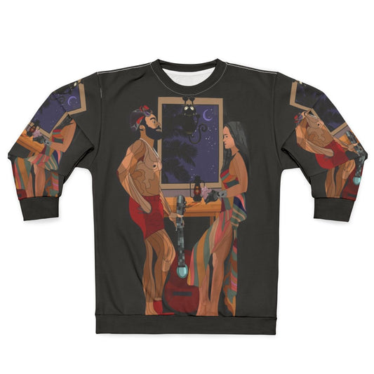 Guava Island Movie Inspired Sweatshirt with Cat Design