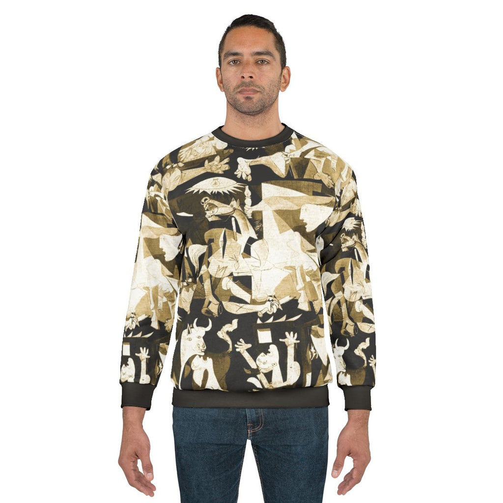 Guernica 2020 Sand Sweatshirt featuring Vintage Pablo Picasso Inspired Artwork