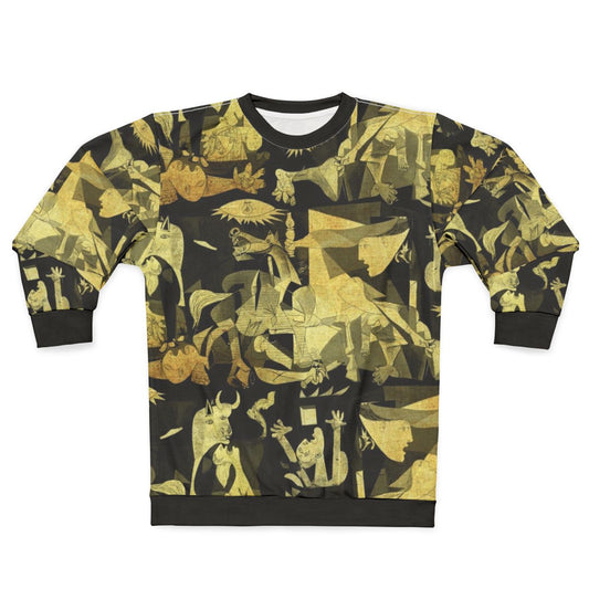 Vintage-style 'Guernica' sweatshirt featuring Pablo Picasso's iconic 1937 painting