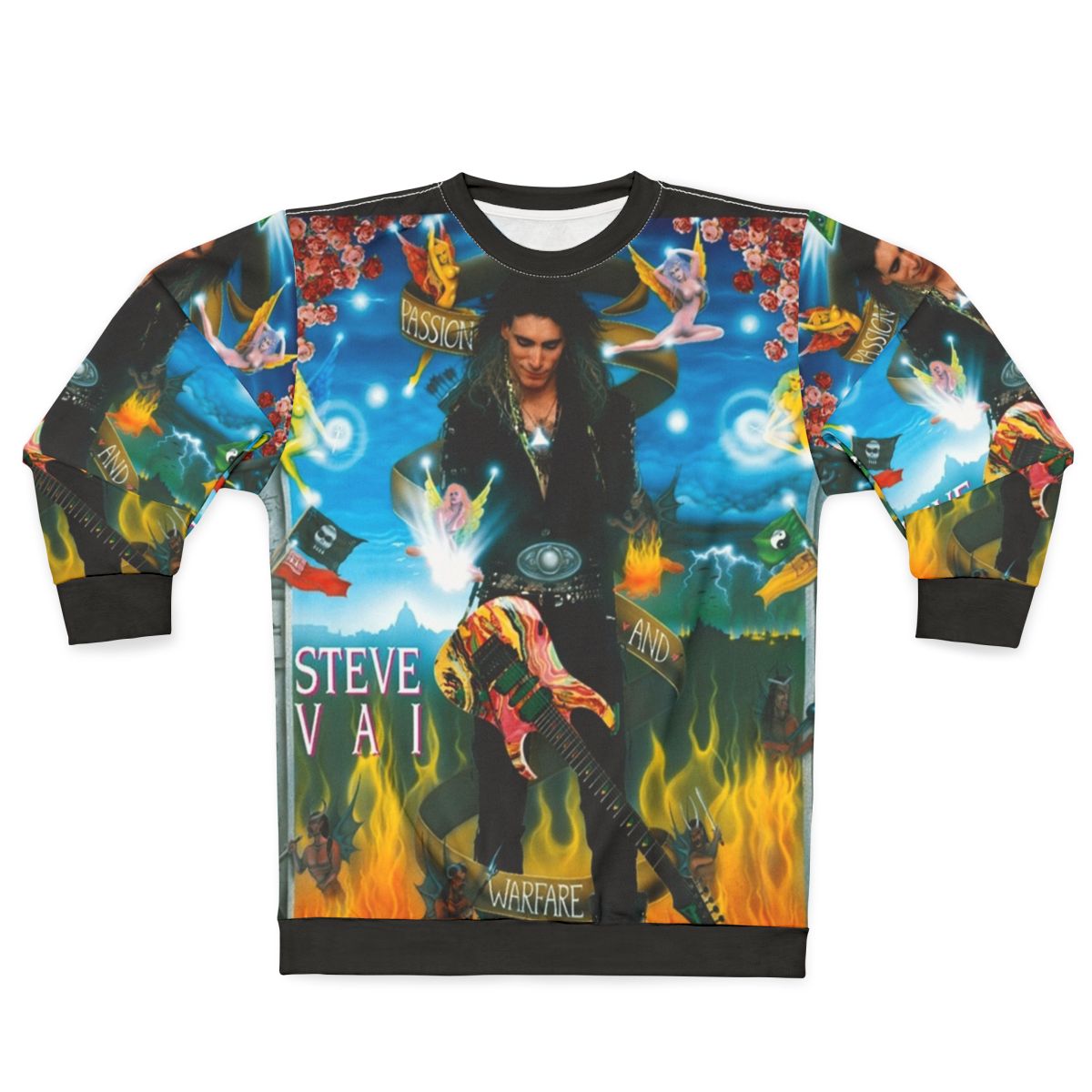 Steve Vai Inspired Guitarist Music Style Sweatshirt