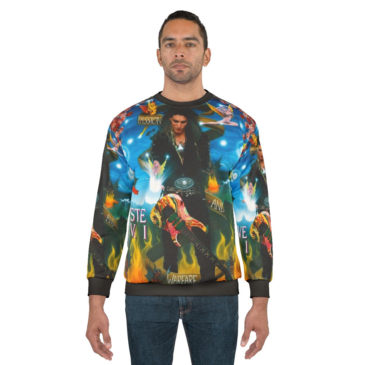Steve Vai Inspired Guitarist Music Style Sweatshirt