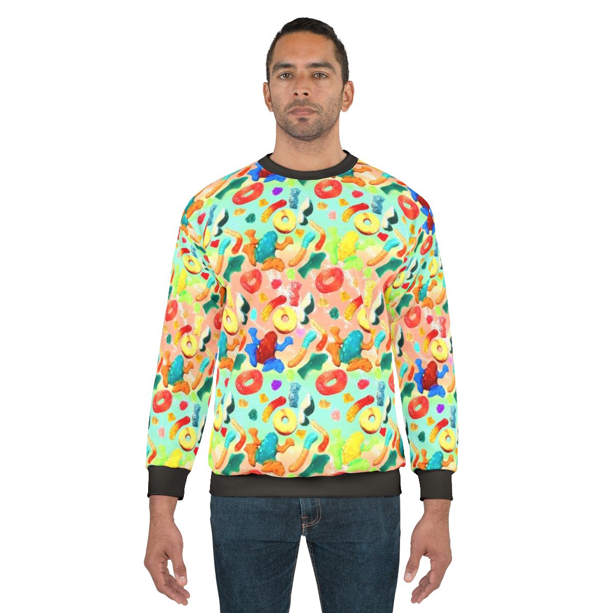 Gummy Galore Pattern Sweatshirt