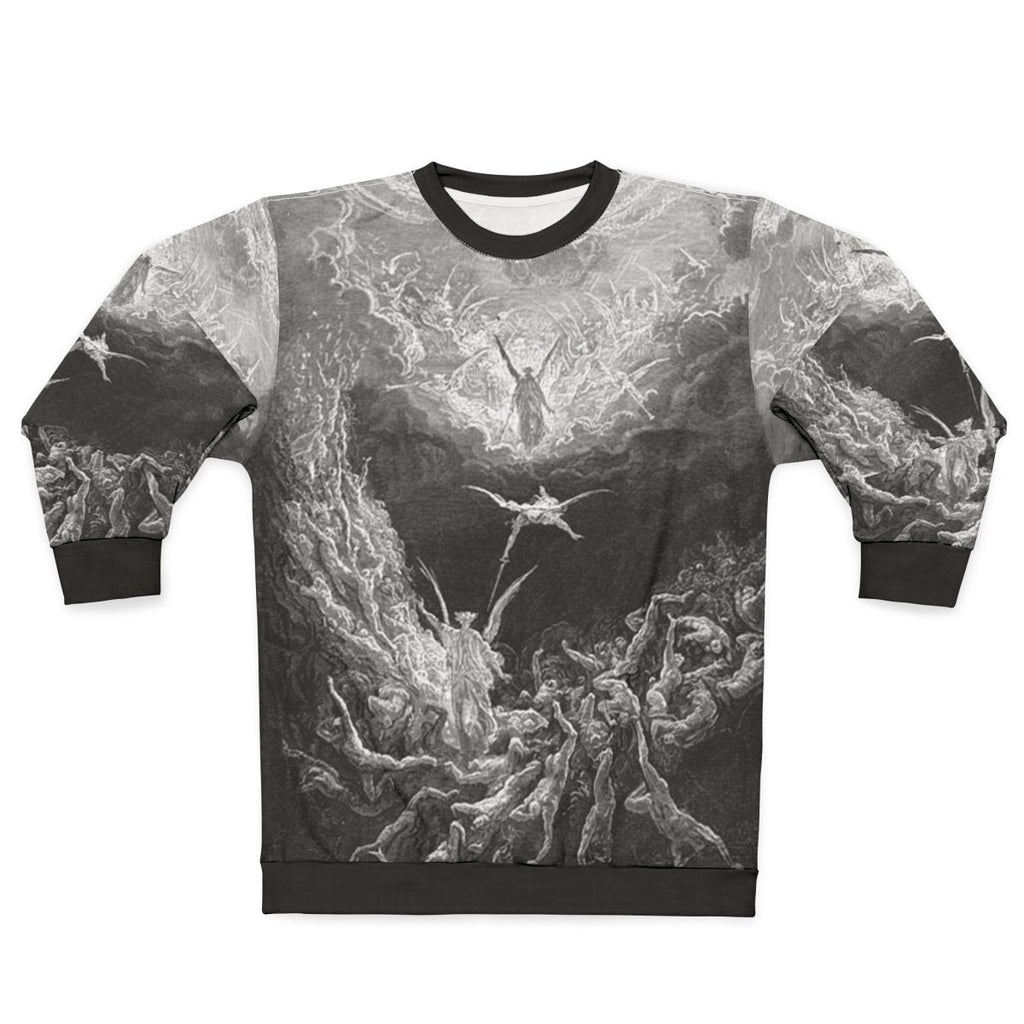 Gustave Dore's The Last Judgement Illustration on a Sweatshirt