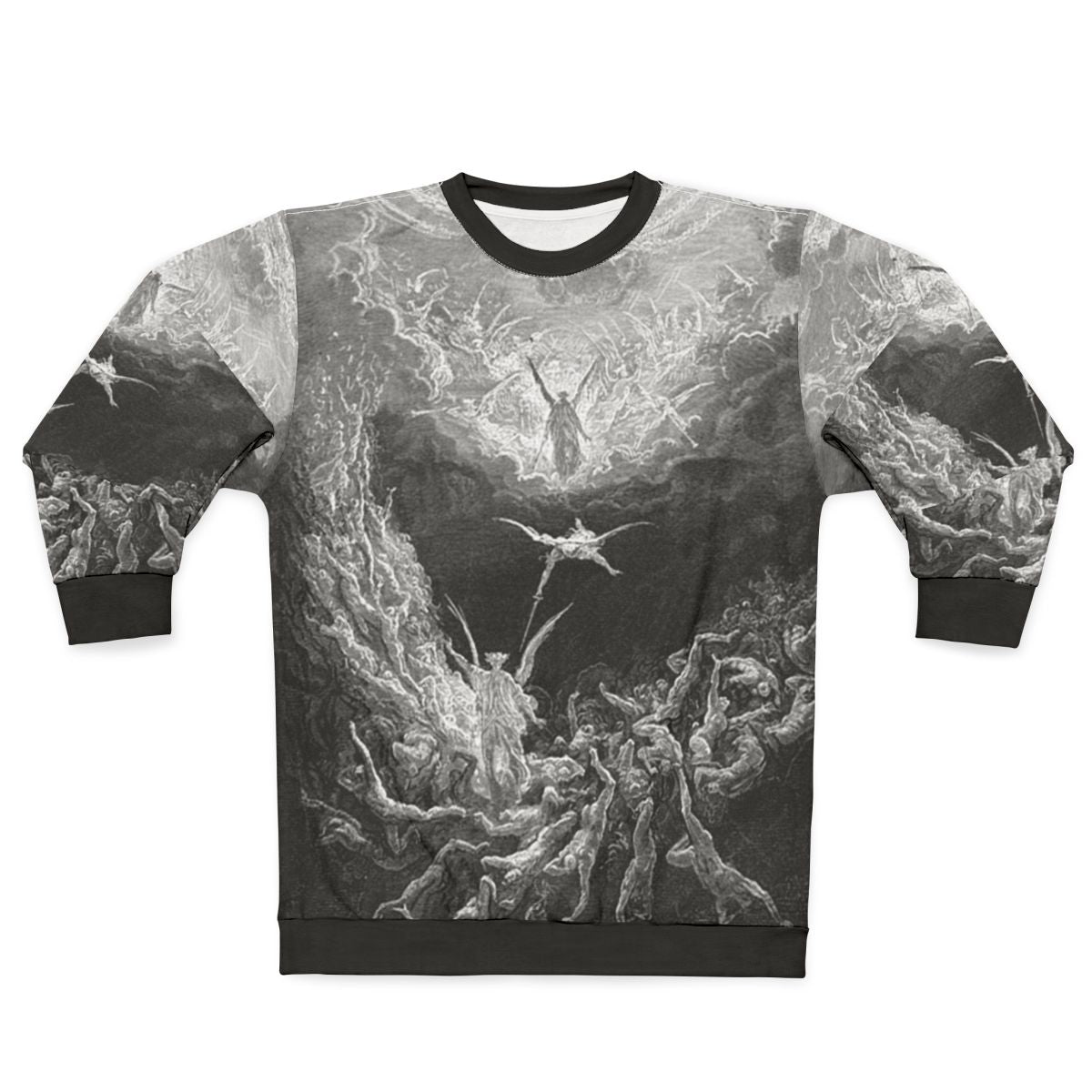 Gustave Dore's The Last Judgement Illustration on a Sweatshirt