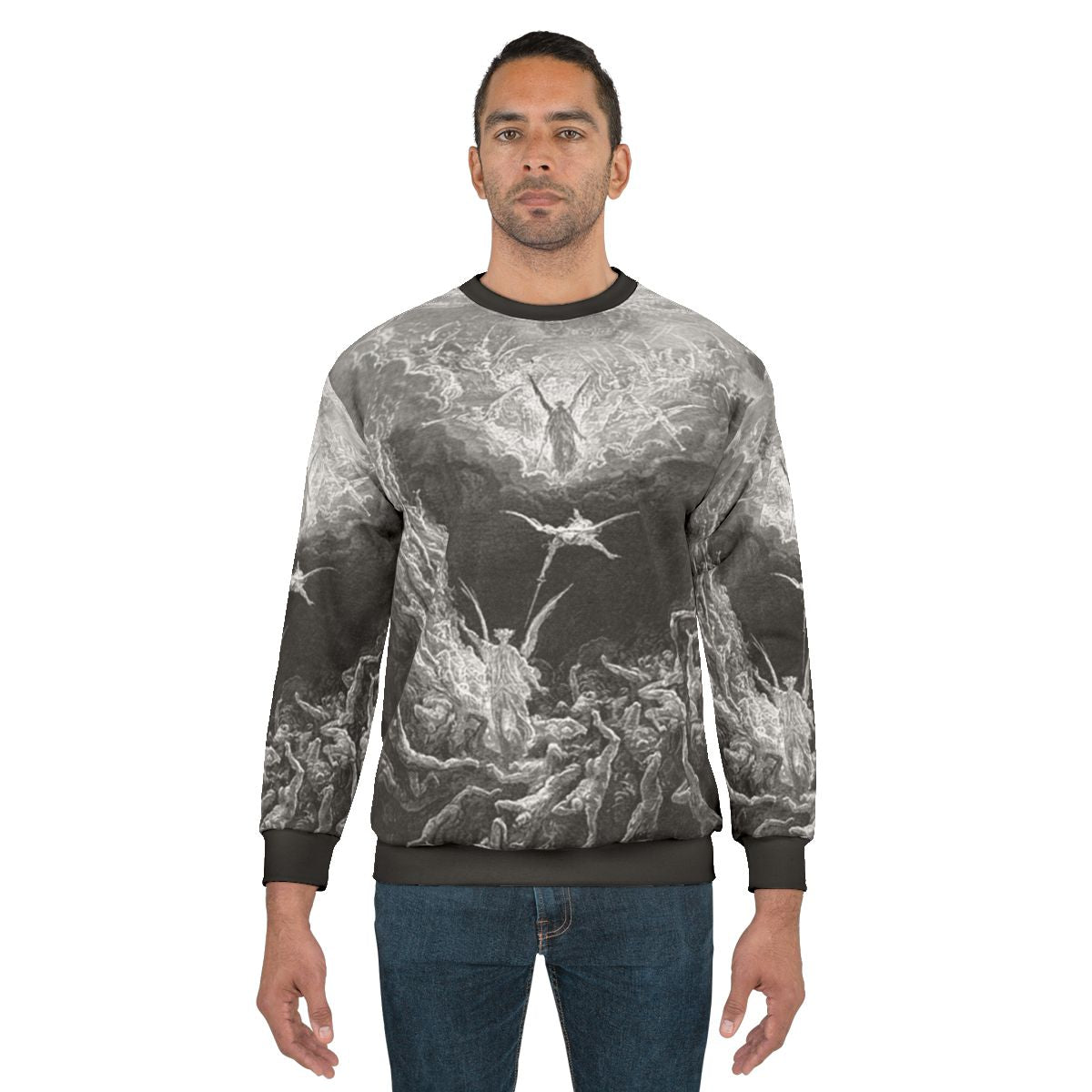 Gustave Dore's The Last Judgement Illustration on a Sweatshirt