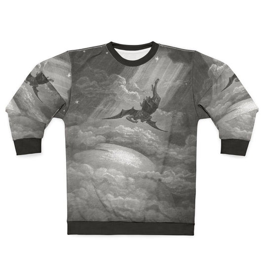 Gustave Dore Satan Falls to Earth 1866 Sweatshirt