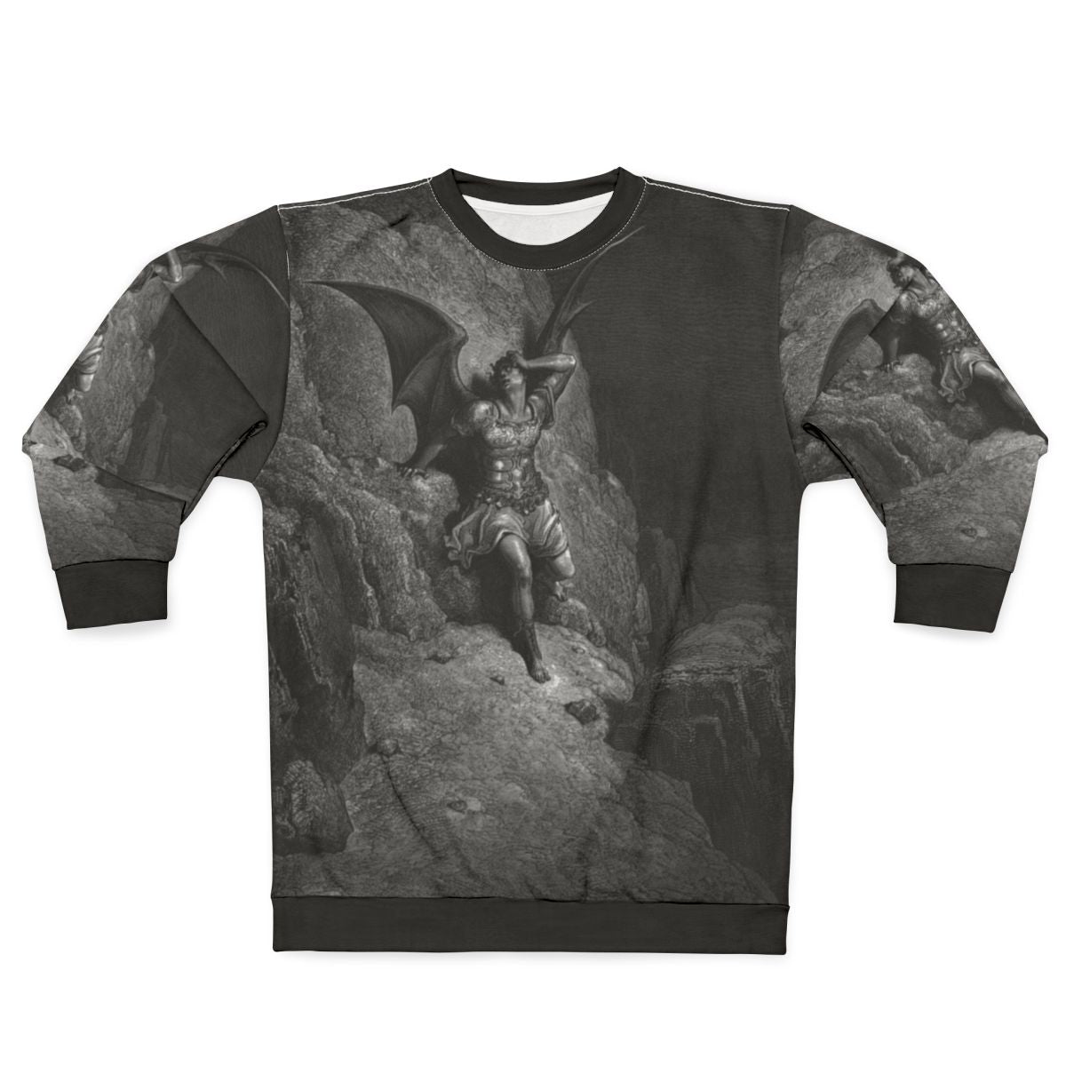 Gustave Dore The Fall Of Satan 1866 Sweatshirt
