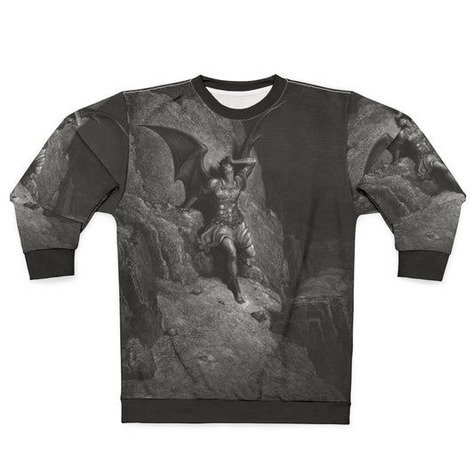 Gustave Dore The Fall Of Satan 1866 Sweatshirt