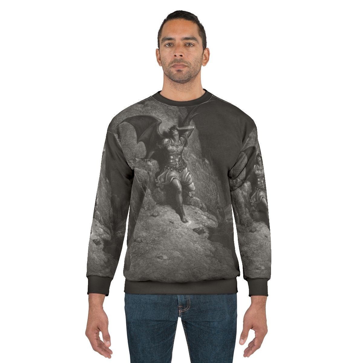 Gustave Dore The Fall Of Satan 1866 Sweatshirt