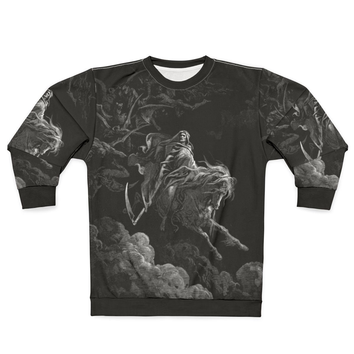 Gustave Dore 'Death on the Pale Horse' religious art sweatshirt
