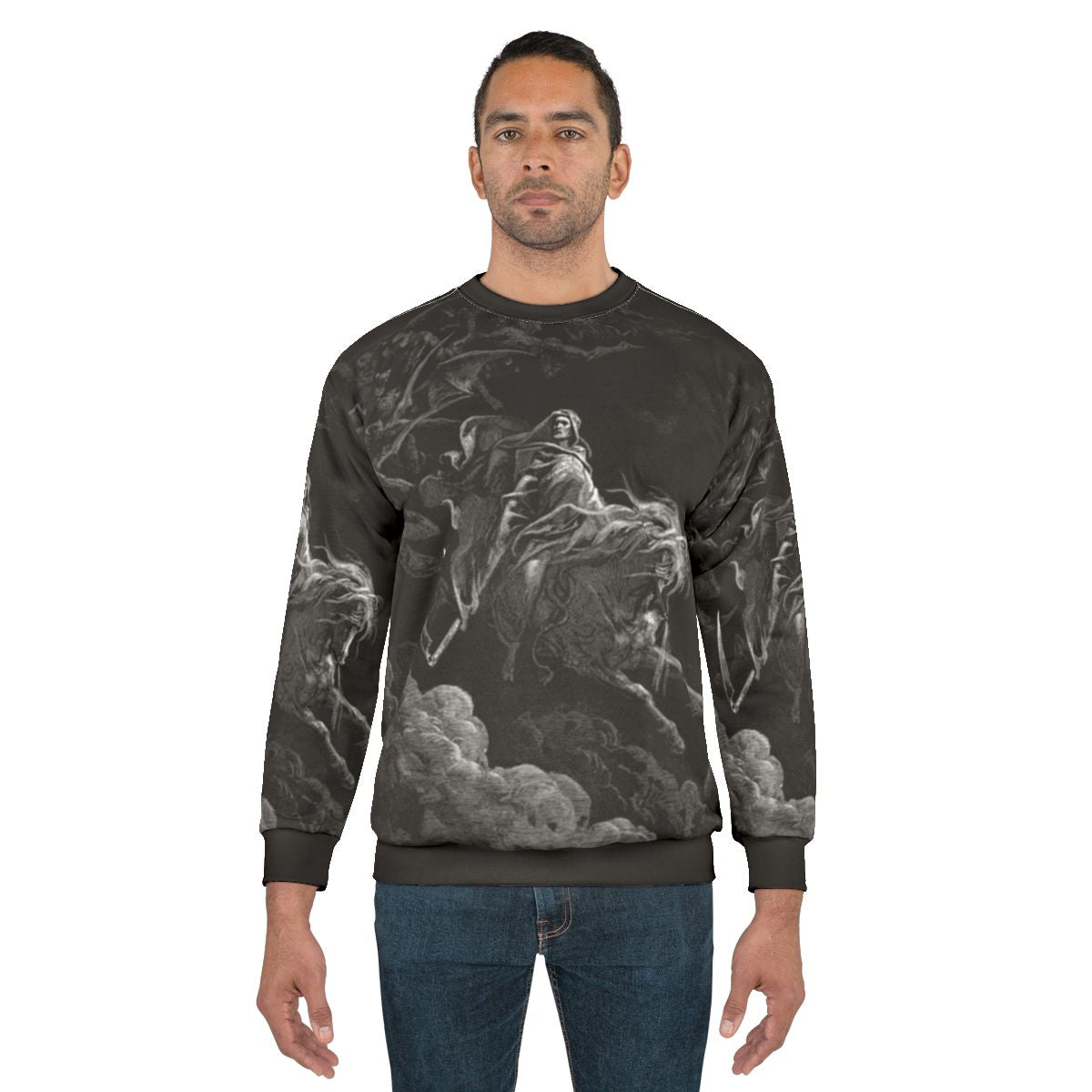 Gustave Dore 'Death on the Pale Horse' religious art sweatshirt