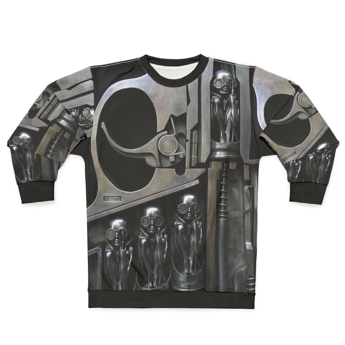 Biomechanical H R Giger Sculpture Sweatshirt
