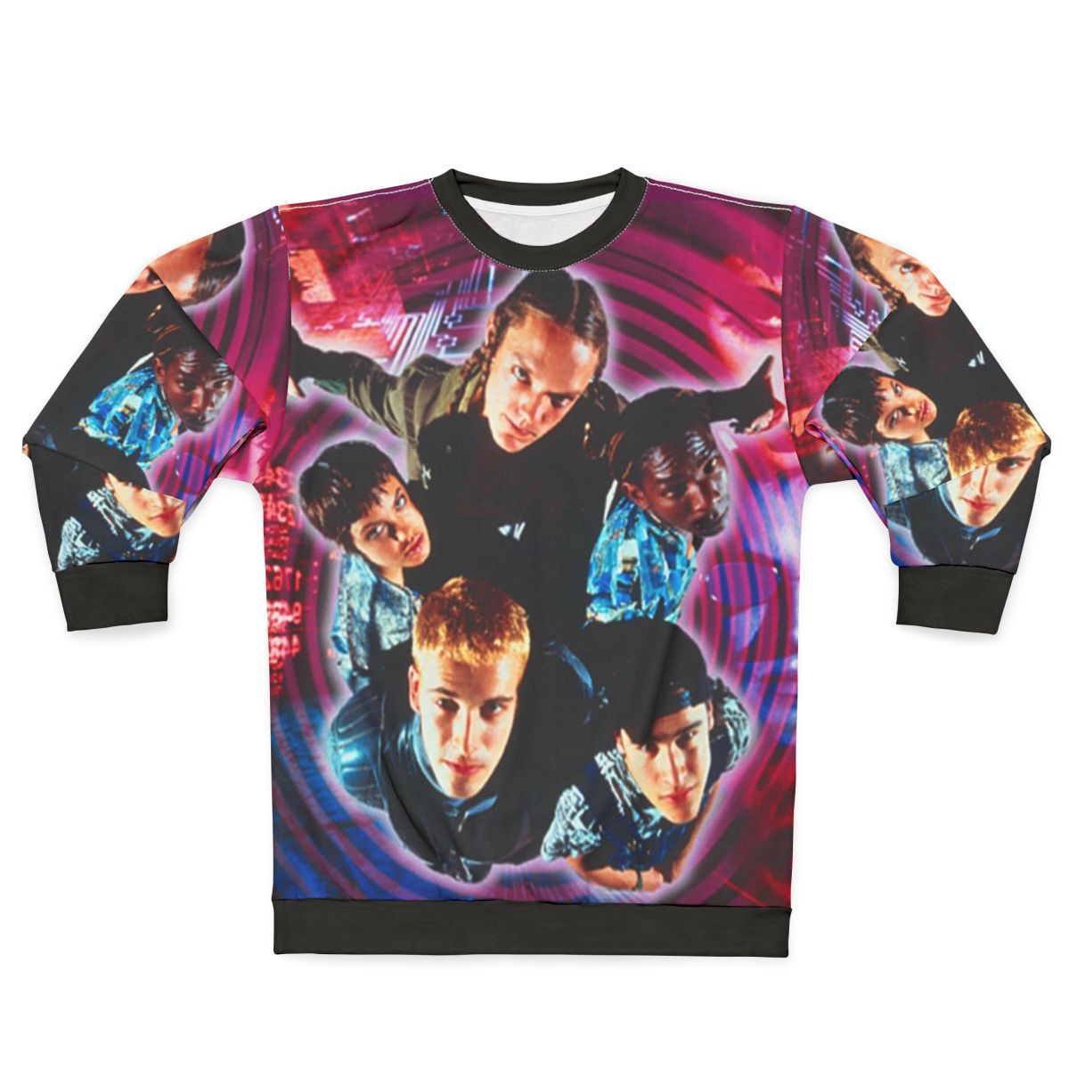 Hackers 90s movie sweatshirt featuring Angelina Jolie