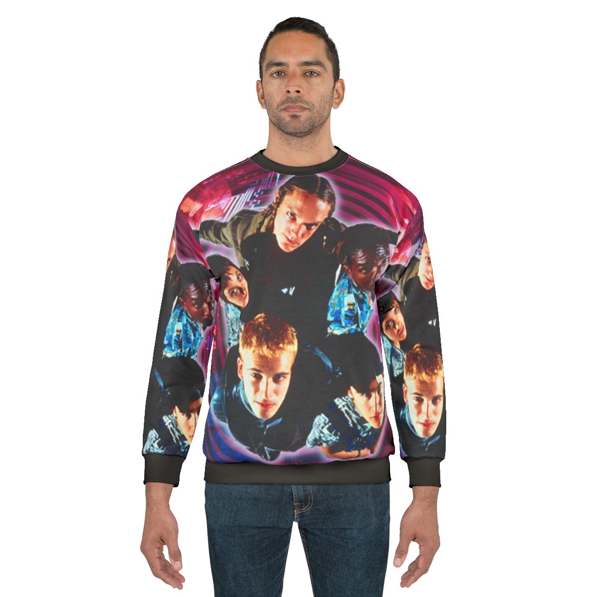 Hackers 90s movie sweatshirt featuring Angelina Jolie