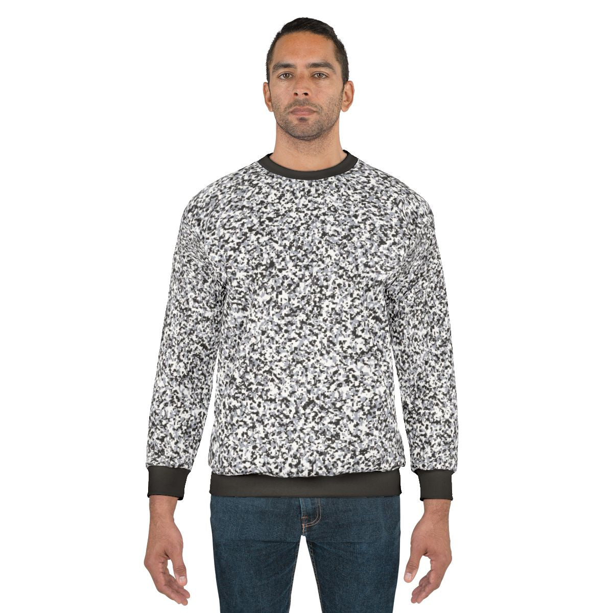 Hacker Analog TV Static Snow Sweatshirt