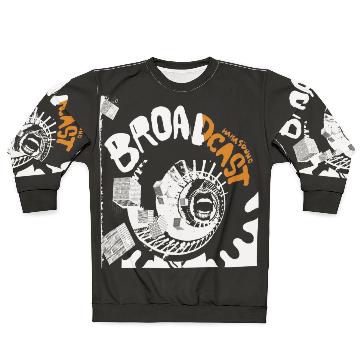 Haha Sound Music Sweatshirt for Broadcast, Album, Vinyl Band Artist