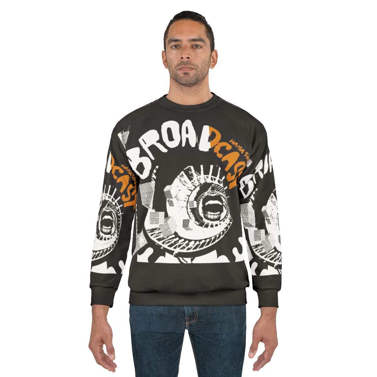 Haha Sound Music Sweatshirt for Broadcast, Album, Vinyl Band Artist