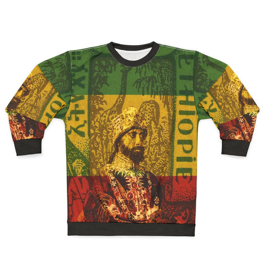 Haile Selassie Emperor Of Ethiopia Rasta Reggae Sweatshirt