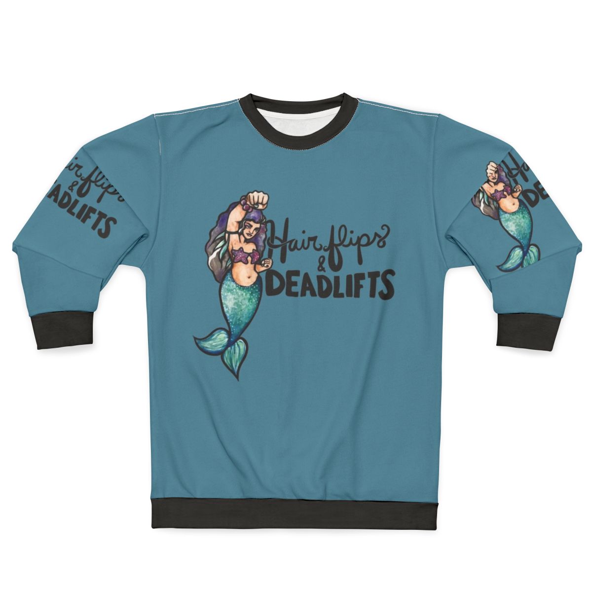 Hair Flips And Deadlifts Sweatshirt featuring a legendary animal design