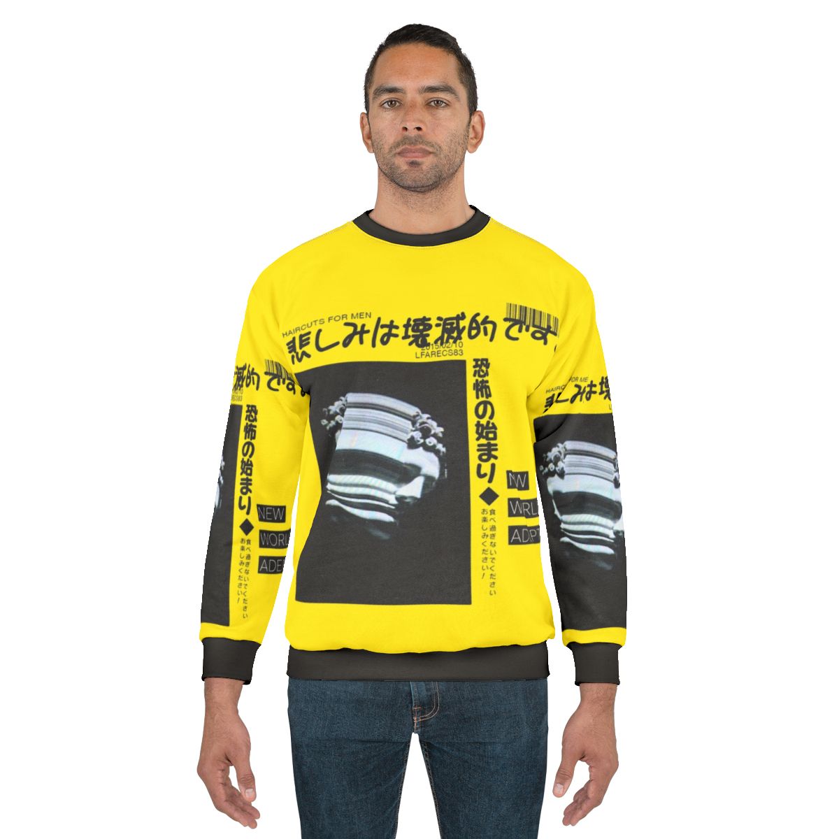 New World Adept 3 abstract graphic design men's sweatshirt