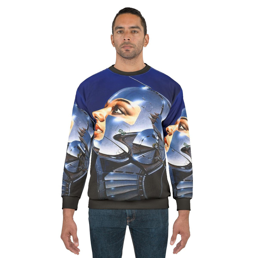 Hajime Sorayama metal music inspired sweatshirt