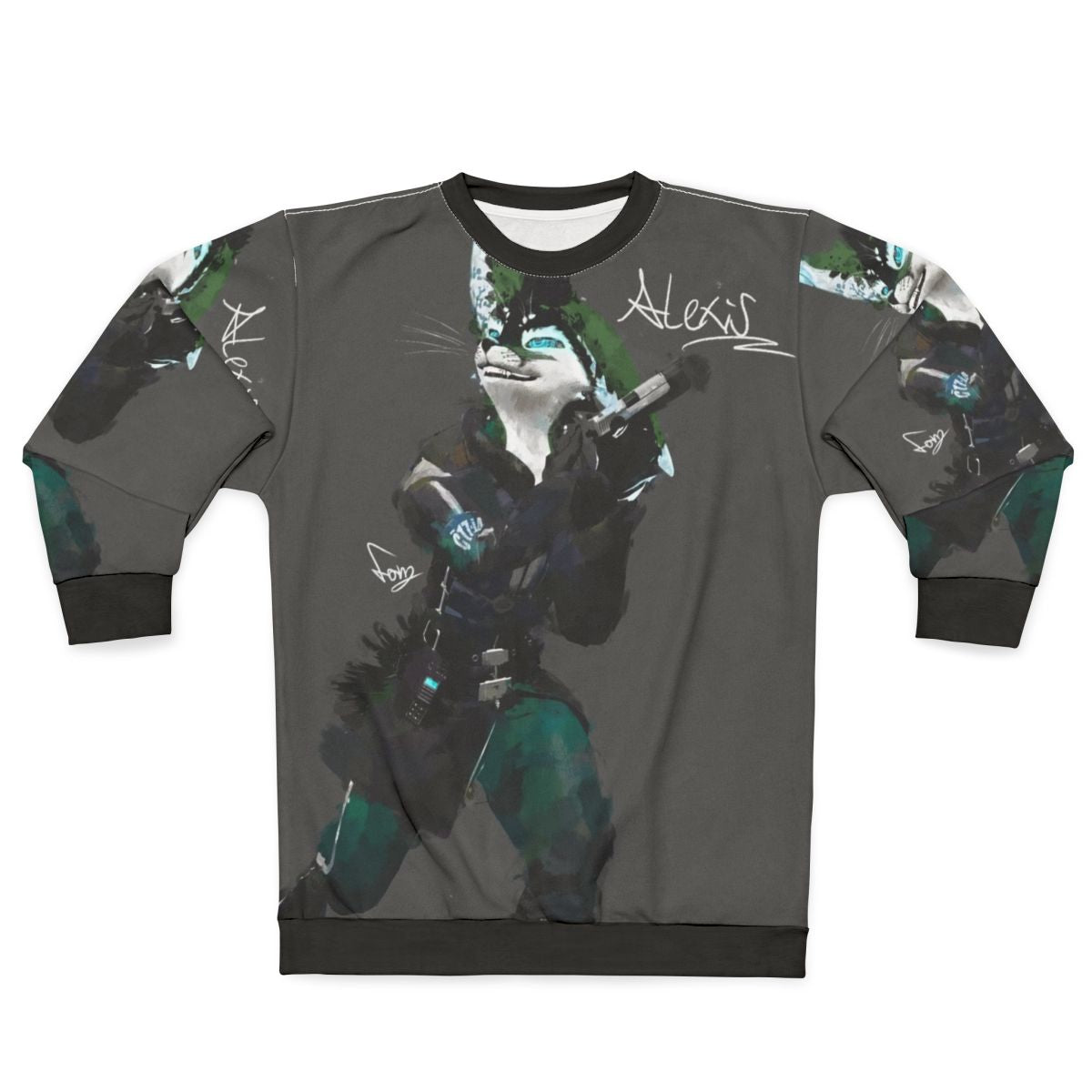 Half Life Alyx Rexouium Sweatshirt with 3D Art Design