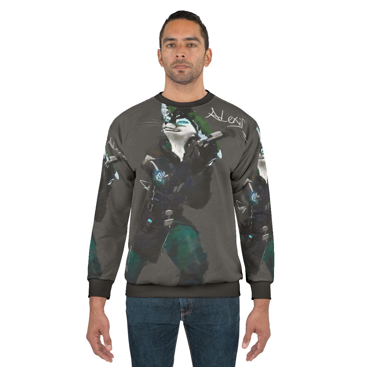 Half Life Alyx Rexouium Sweatshirt with 3D Art Design