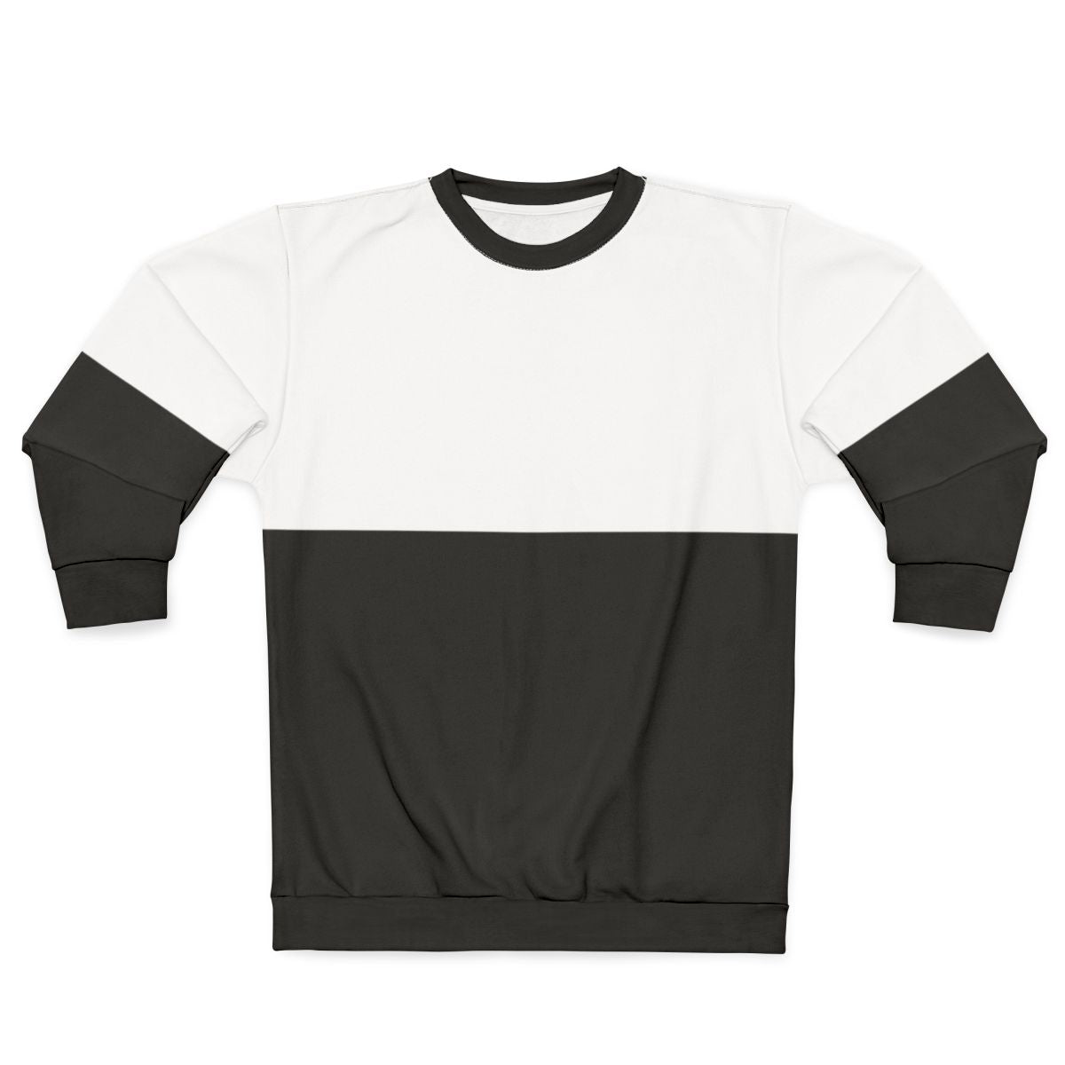 Modern minimalist half white half black sweatshirt