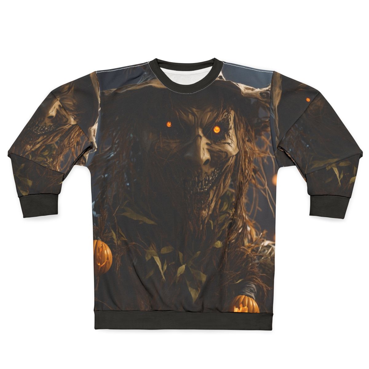 Scary scarecrow Halloween sweatshirt
