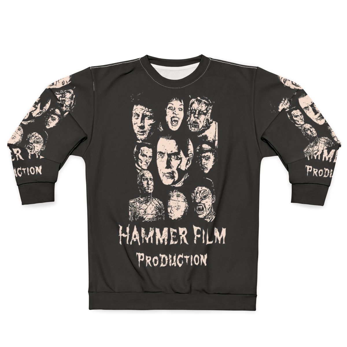 Hammer Films Classic Horror Scary Movies Sweatshirt