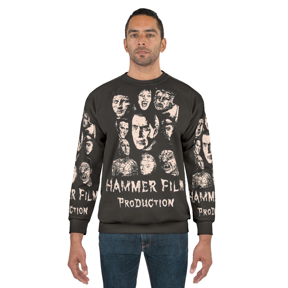 Hammer Films Classic Horror Scary Movies Sweatshirt