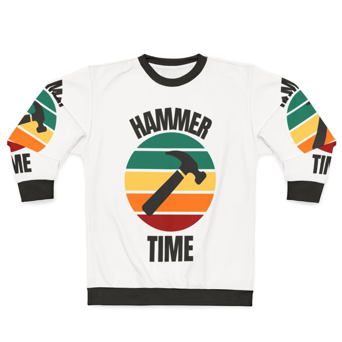 Carpenter design sweatshirt with hammer icon