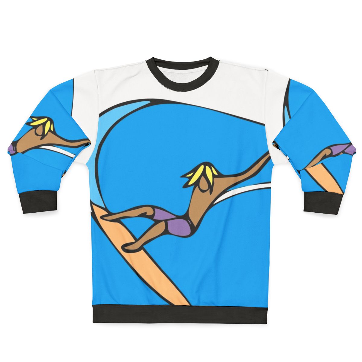 Hand-Drag Ocean-Inspired Sweatshirt