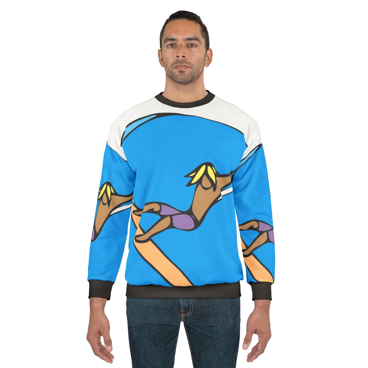 Hand-Drag Ocean-Inspired Sweatshirt