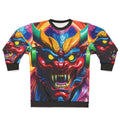 Hannya mask japanese tattoo design on sweatshirt