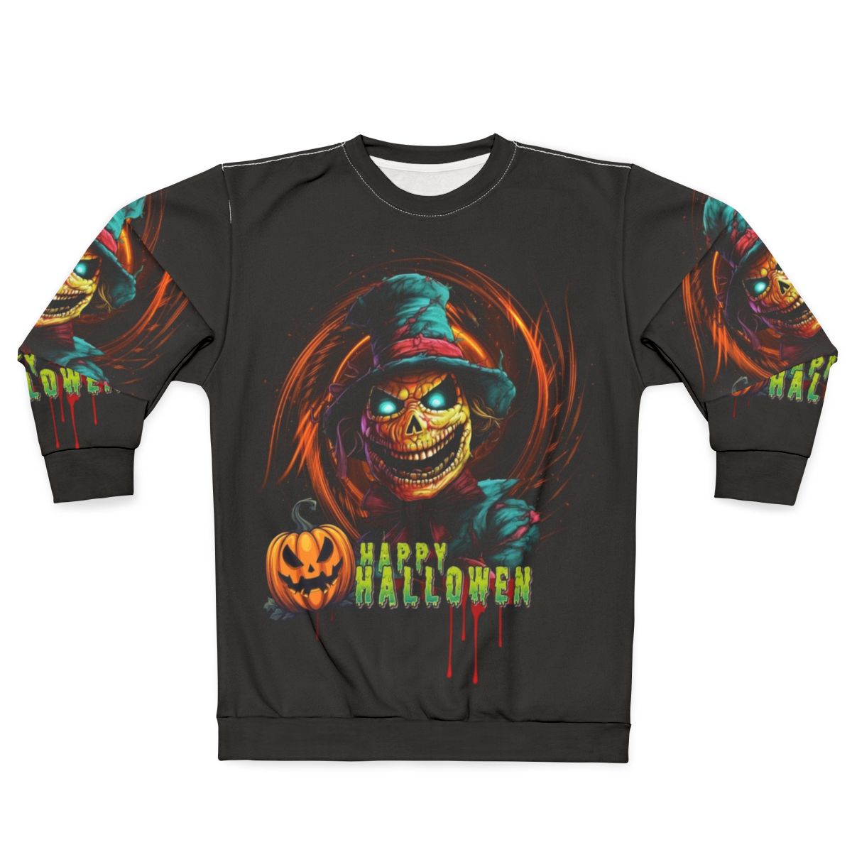 Scary Scarecrow Halloween Sweatshirt
