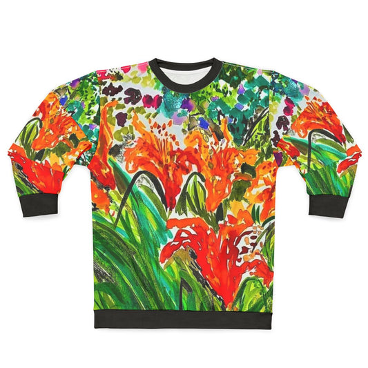 Happy Lilies Floral Sweatshirt