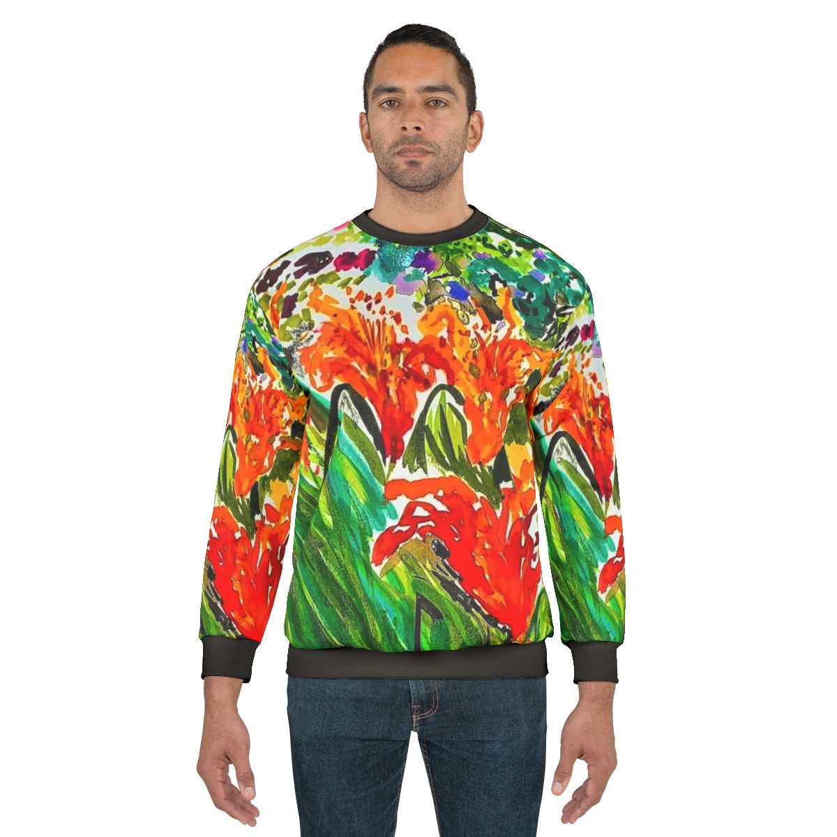 Happy Lilies Floral Sweatshirt