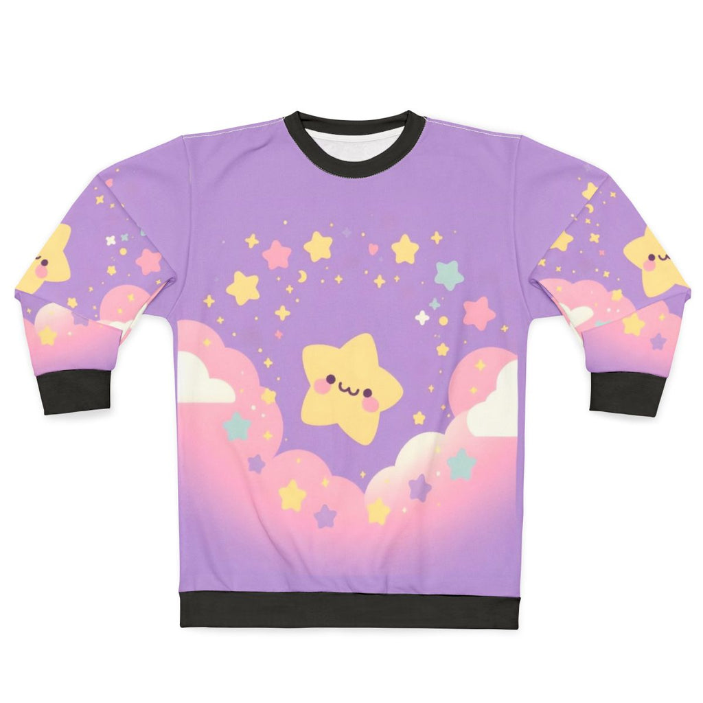 Happy star purple sky sweatshirt